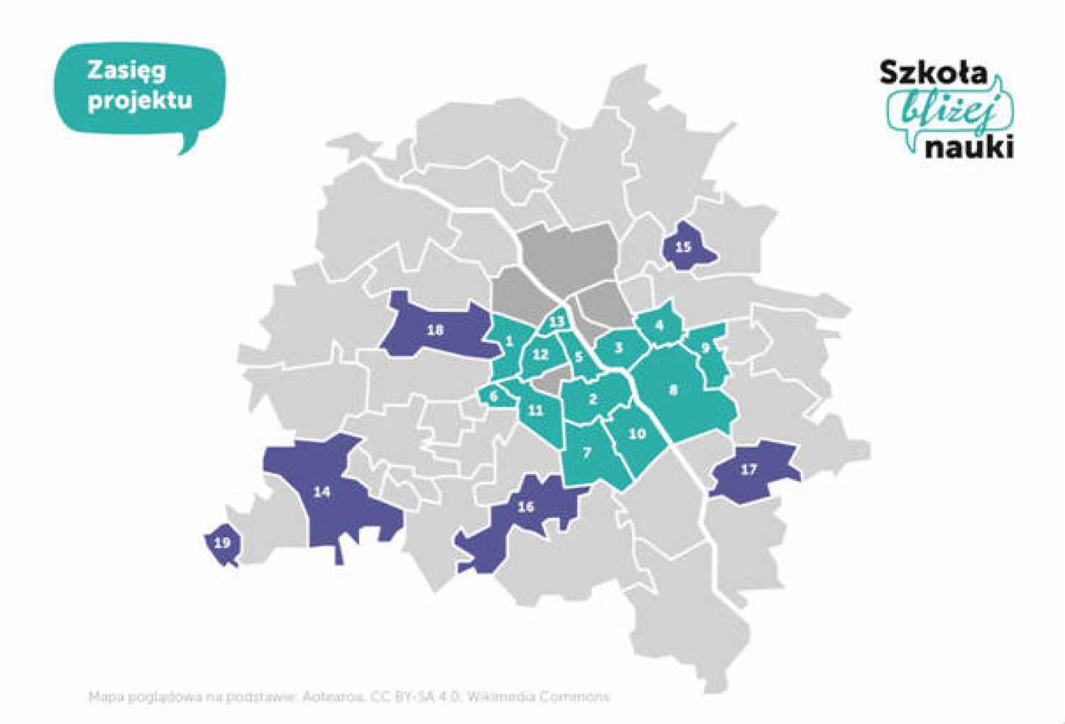 mapa dzielnic projektu